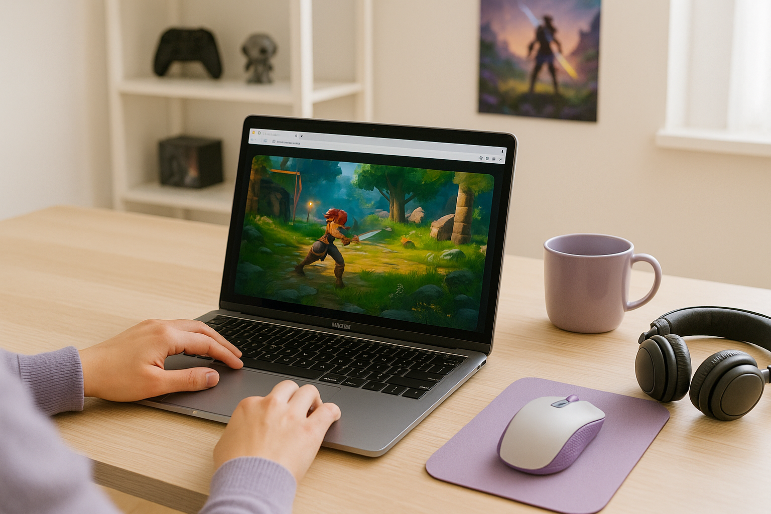 A Practical Mac Cloud Gaming Path With Aristeem Play - using MacBook with a popular PC game