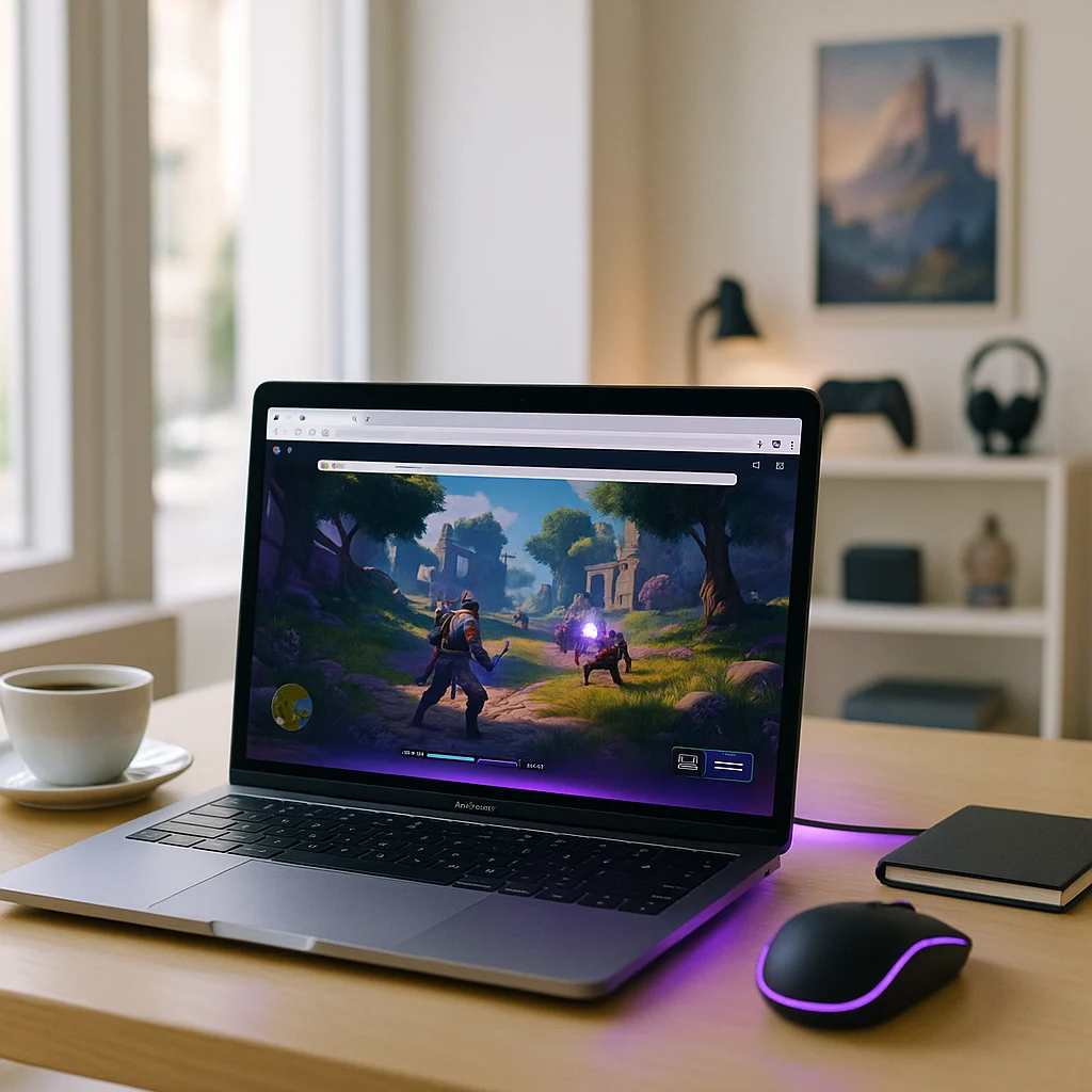 Player comparing cloud gaming services with a local PC gaming setup