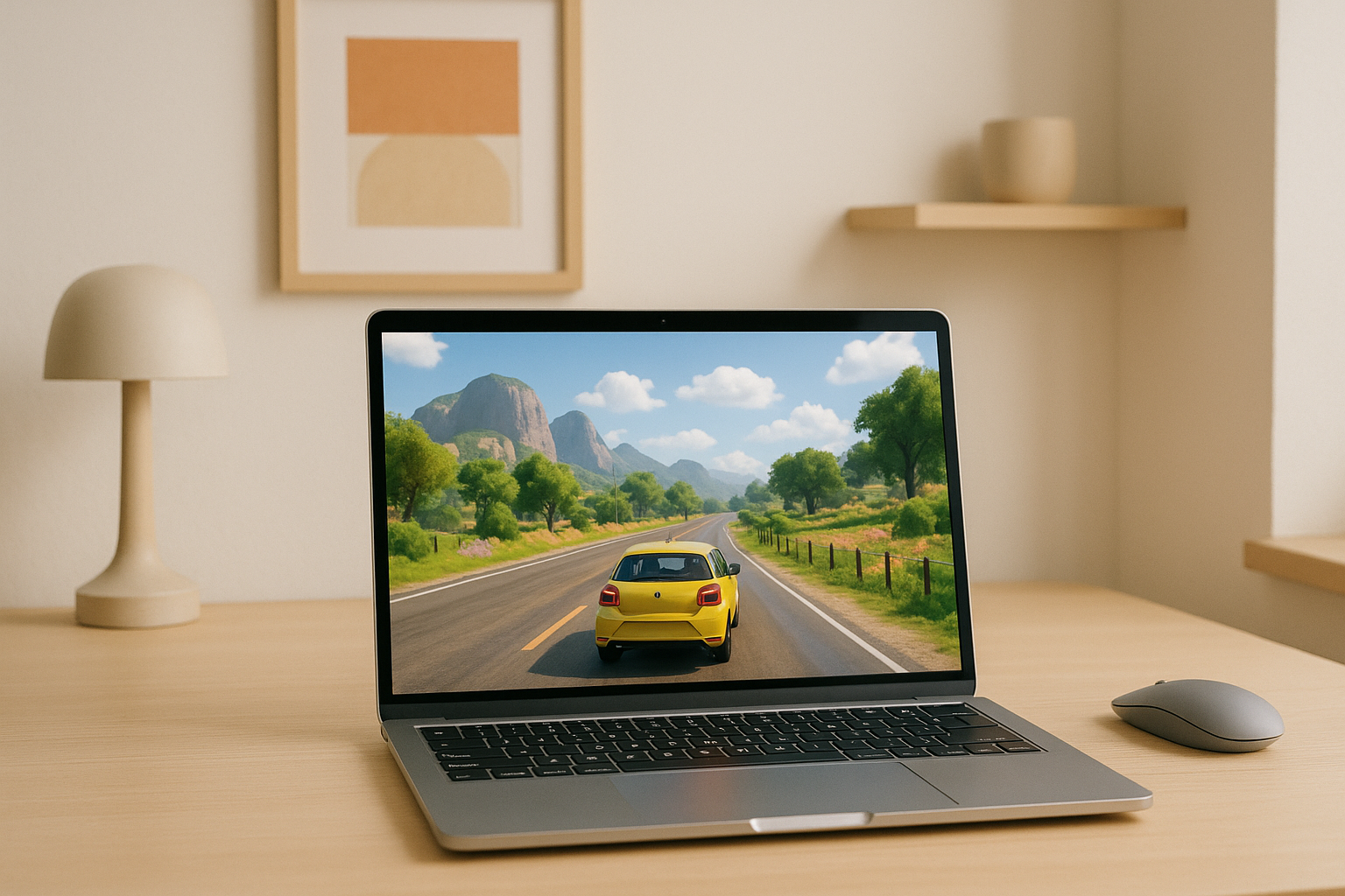Player accessing Forza Horizon 5 online through cloud gaming on a browser device