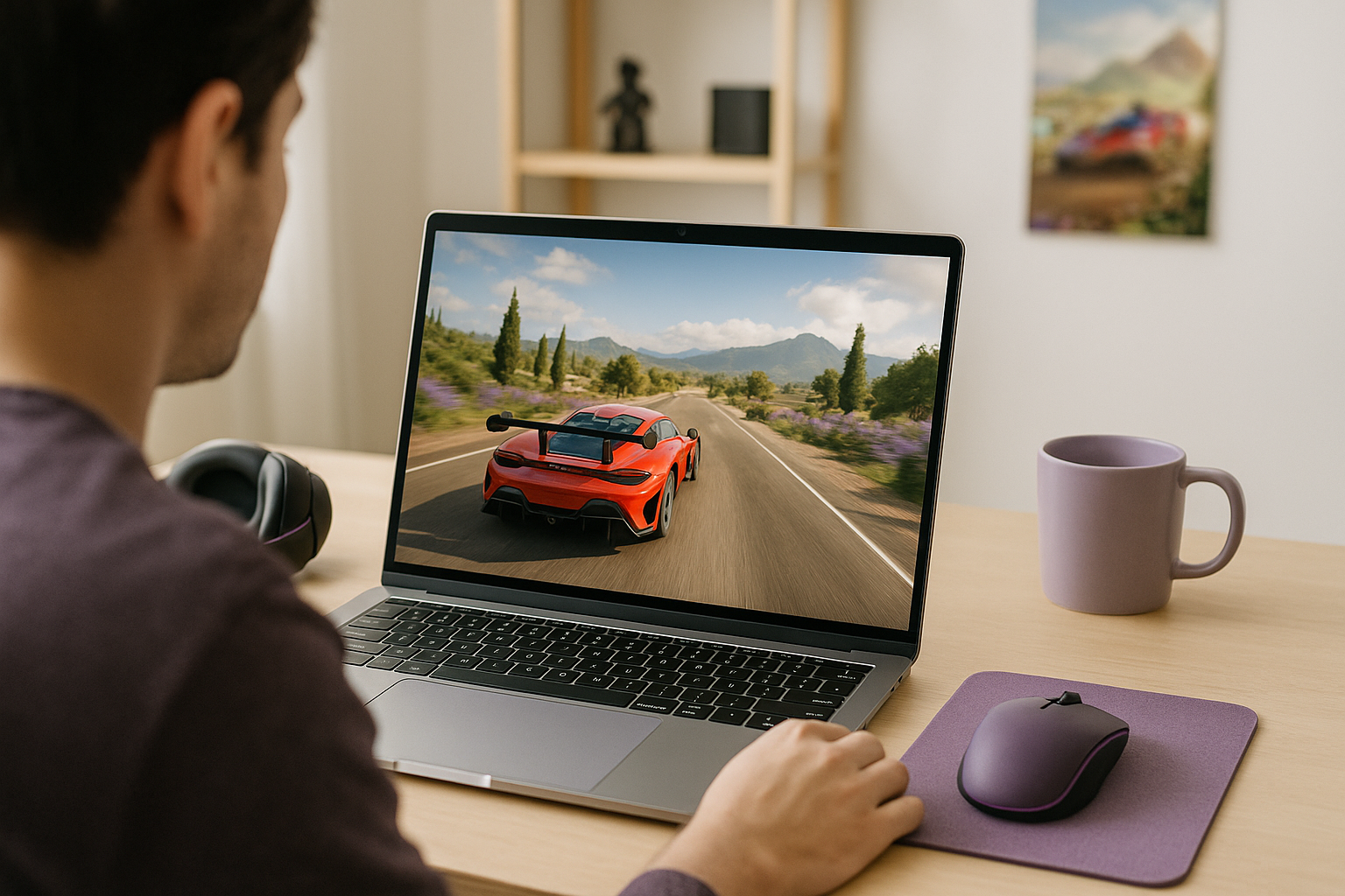 How Aristeem Supports Fast Forza Horizon 5 online Play - using modern laptop with a popular PC game