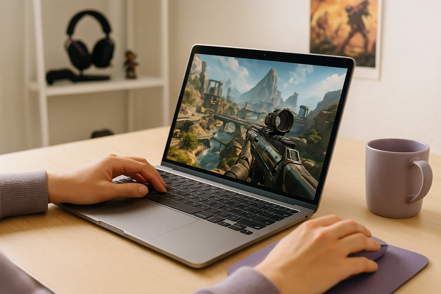 Apex Legends on MacBook Through Aristeem Play - using MacBook with Apex Legends