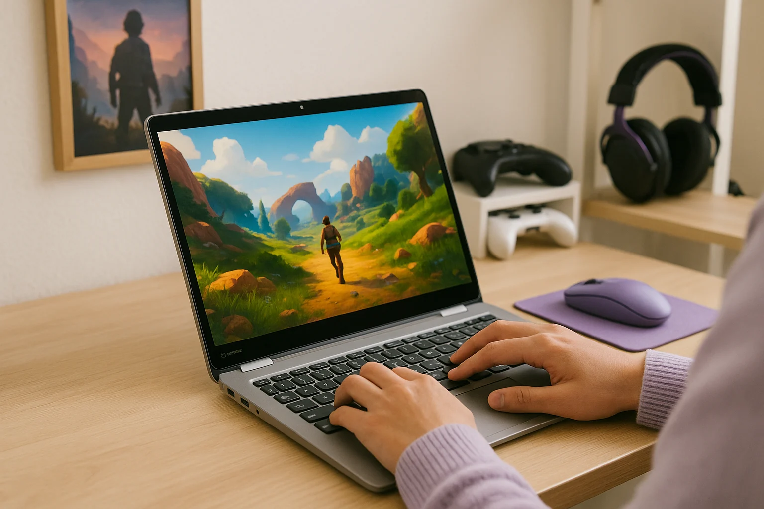 How Cloud Gaming Chromebook Works with Aristeem Play - using Chromebook with a popular PC game