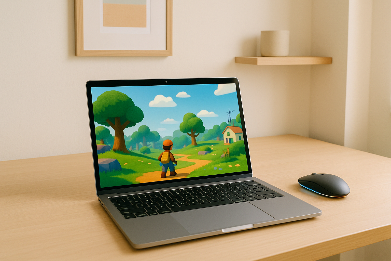 Player accessing lethal company online through cloud gaming on a browser-based setup
