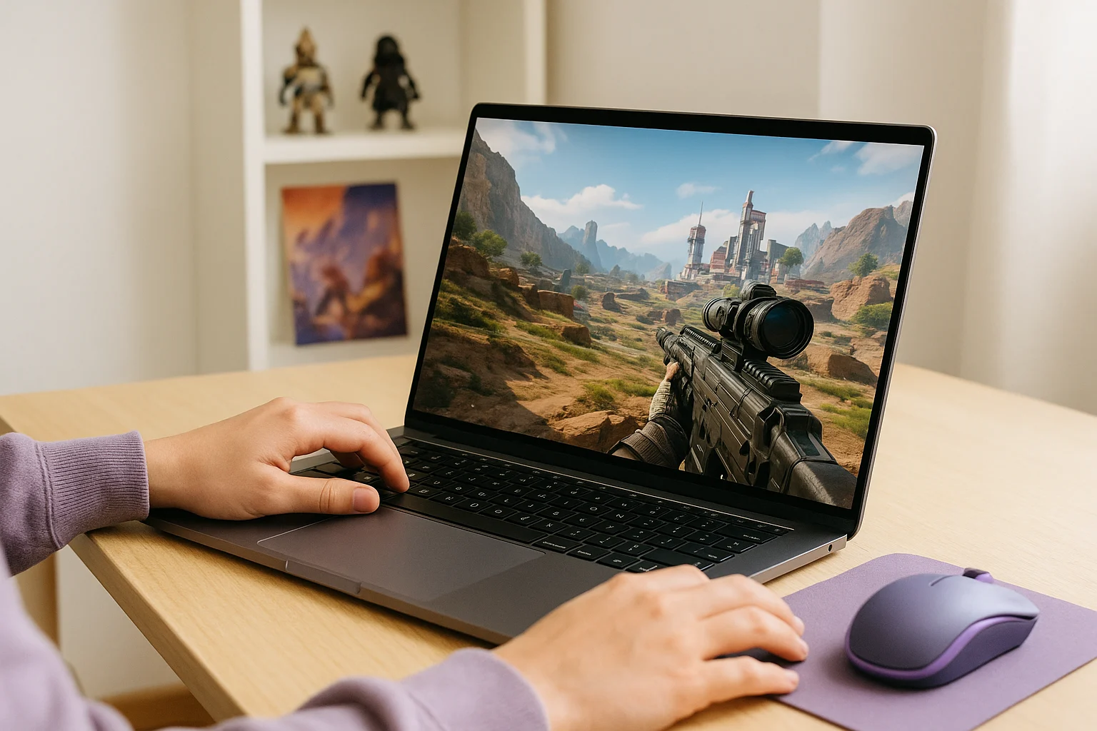 Using Apex Legends Cloud Gaming Through Aristeem Play - using modern laptop with Apex Legends