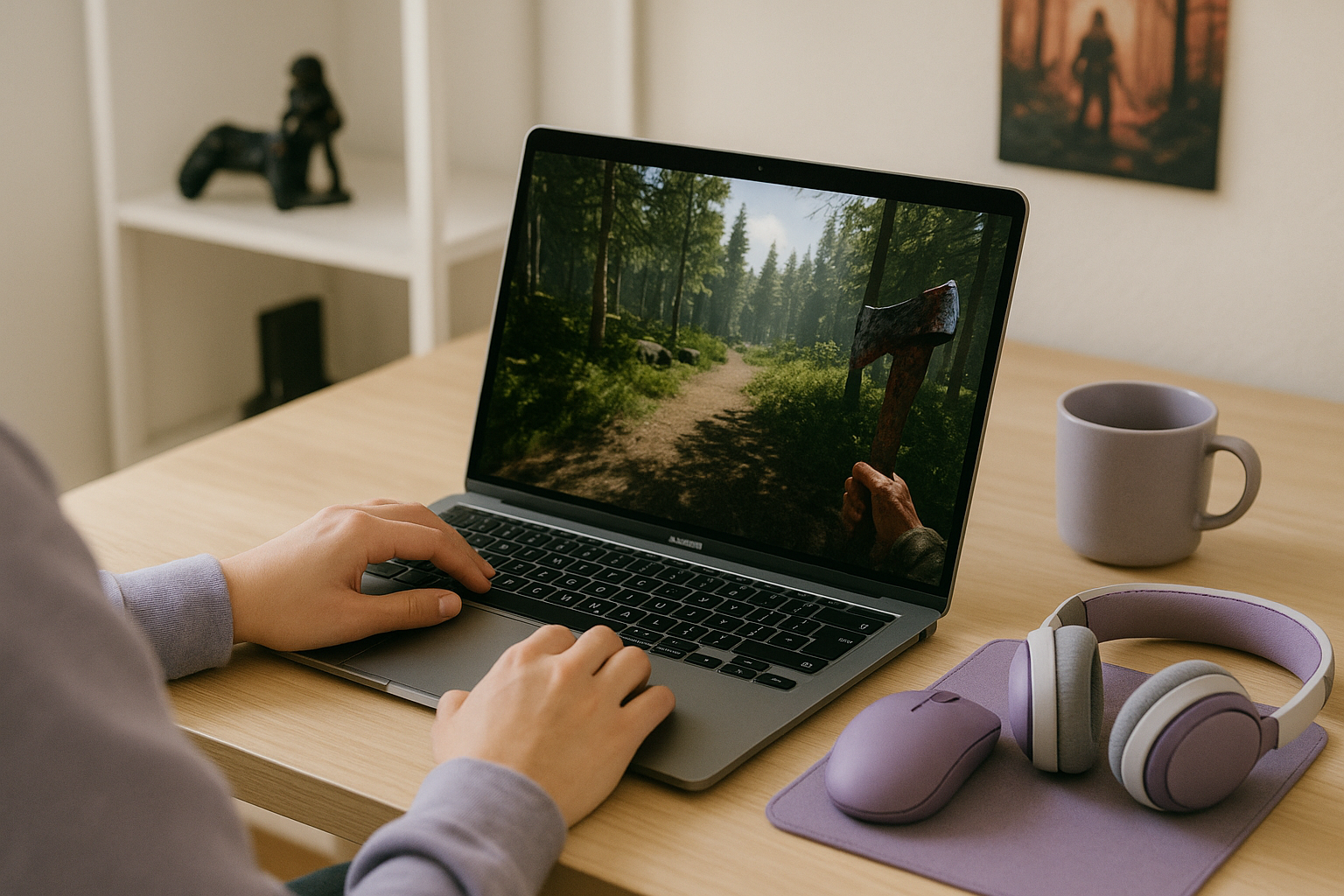 How Aristeem Play Helps With Sons of the Forest Mac - using MacBook with a popular PC game
