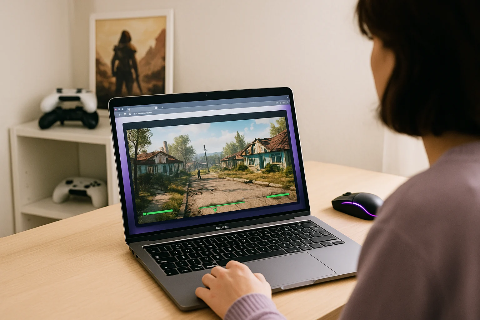 How Aristeem Play Fits Fallout 4 on Mac - using MacBook with a popular PC game