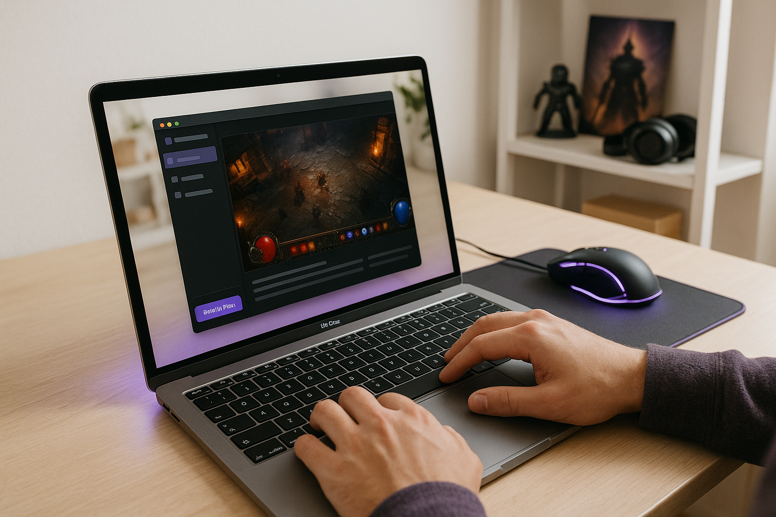 How Diablo for Mac Works with Aristeem Play - using MacBook with a popular PC game
