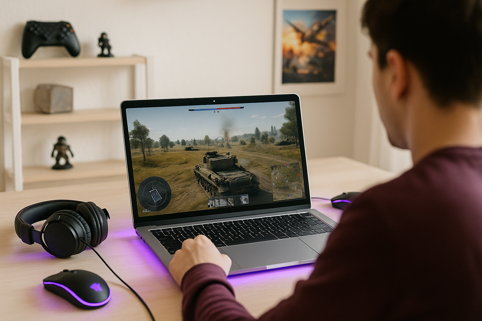 How Aristeem Supports War Thunder Online Play - using modern laptop with War Thunder