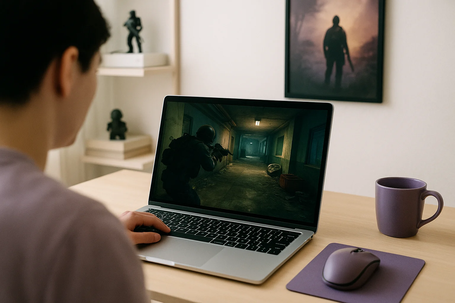 How Ready or Not multiplayer online Fits Aristeem Play - using modern laptop with a popular PC game