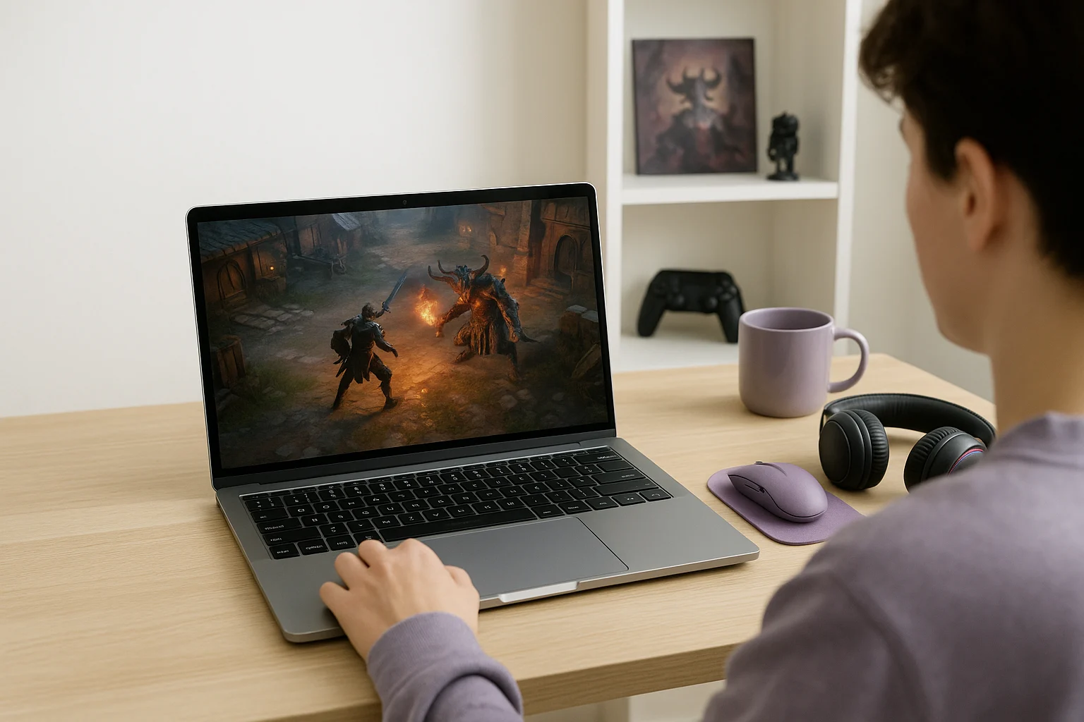 How Aristeem Fits the Diablo 4 Online Use Case - using modern laptop with a popular PC game