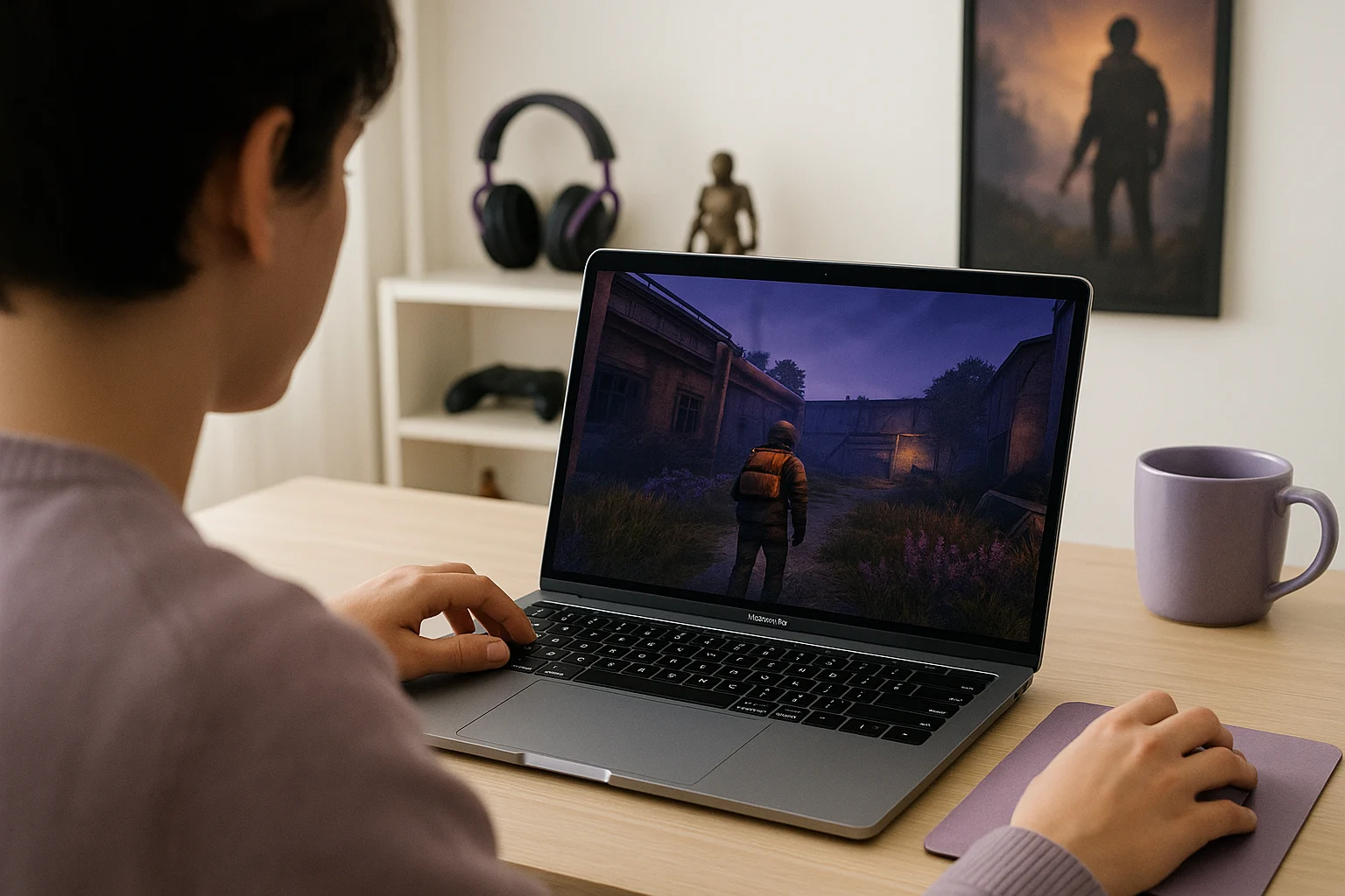 How Lethal Company MacBook Access Works With Aristeem Play - using MacBook with a popular PC game