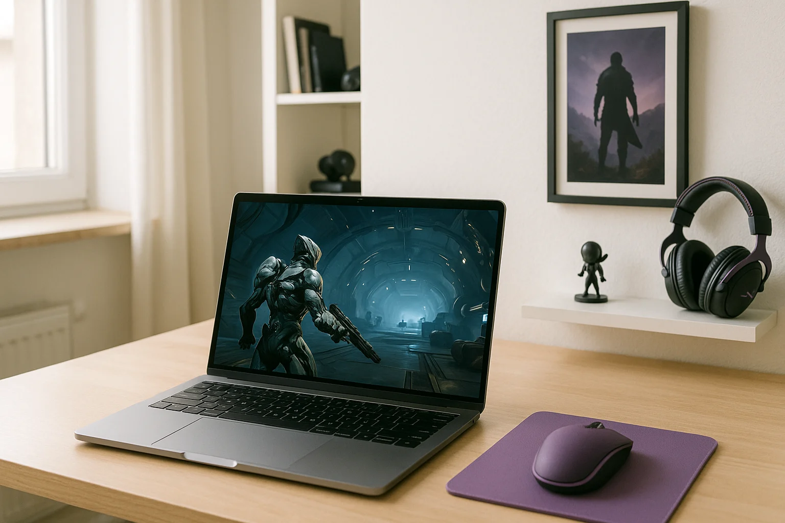 Why Warframe online Appeals to Players Who Want Faster Access - modern laptop with Warframe in home